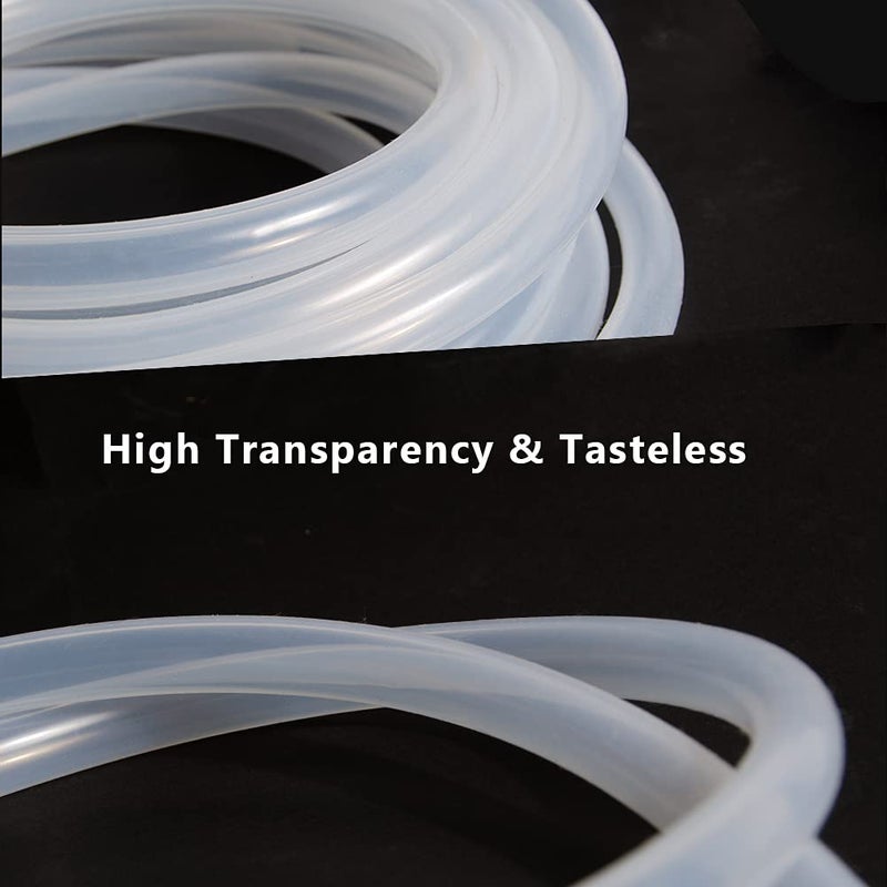 Feelers 1/4" ID x 3/8" OD Silicone Tubing Food Grade Pure Silicon Tube High Temp Home Brewing Winemaking Silicone Hose Tubing, 26.25ft Length - Image 3